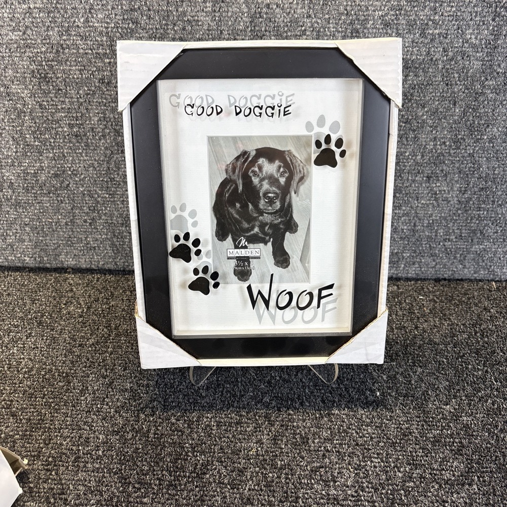 Malden International‎ Designs~Good Doggie/Woof Picture Frame~NIP